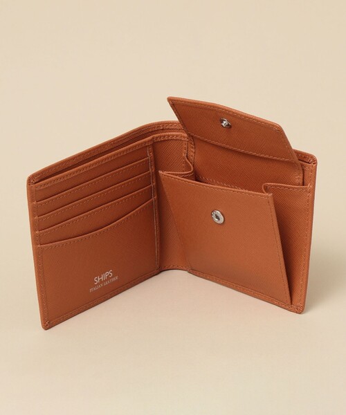 SHIPS（シップス） 二つ折り 二つ折り財布 財布 SHIPS:「SAFFIANO