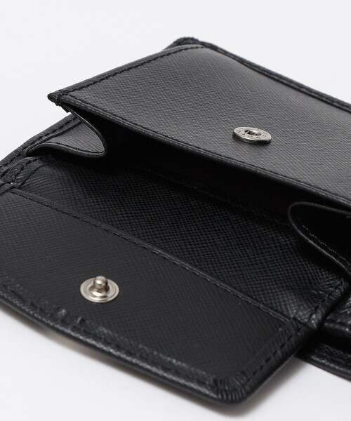 SHIPS 二つ折り財布 コインケース SHIPS 財布 「WEB限定」SHIPS:「SAFFIANO LEATHER」2トーン 2