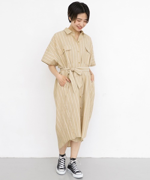 ワンピース デザインスリーブストライプワンピース Zozotown Paypayモール店 通販 Paypayモール