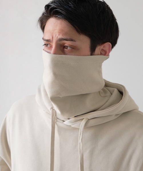 【極美品】エンポリオアルマーニ　フードパーカー　ホワイト　コットン　短丈　XL EMPORIO ARMANI エンポリオアルマーニ 肩ラインロゴ ポケット