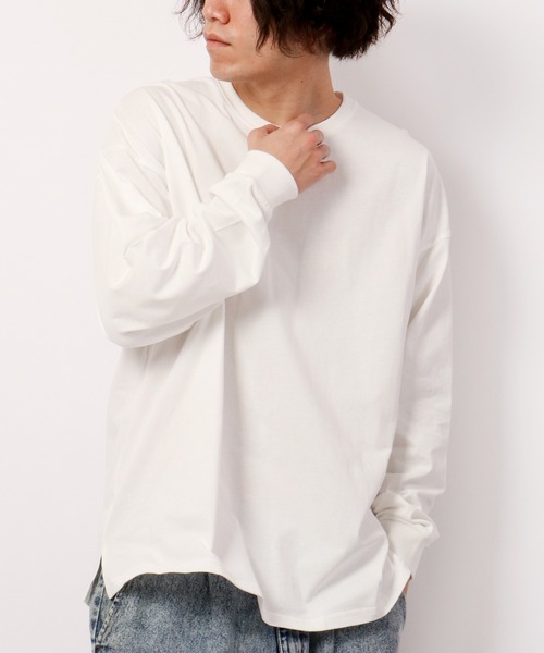 ATELANE tシャツ バックプリント刺繍ロングスリーブTシャツ