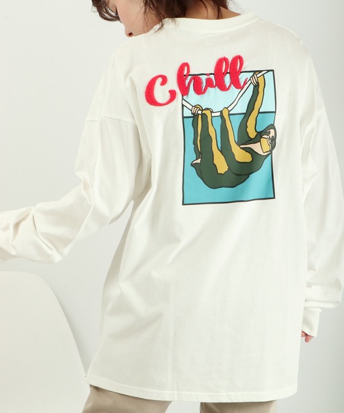HERON PRESTON　激レア　刺繍×袖プリント　ロングスリーブTシャツ　M HERON PRESTON 激レア 刺繍×袖プリント ロングスリーブTシャツ M