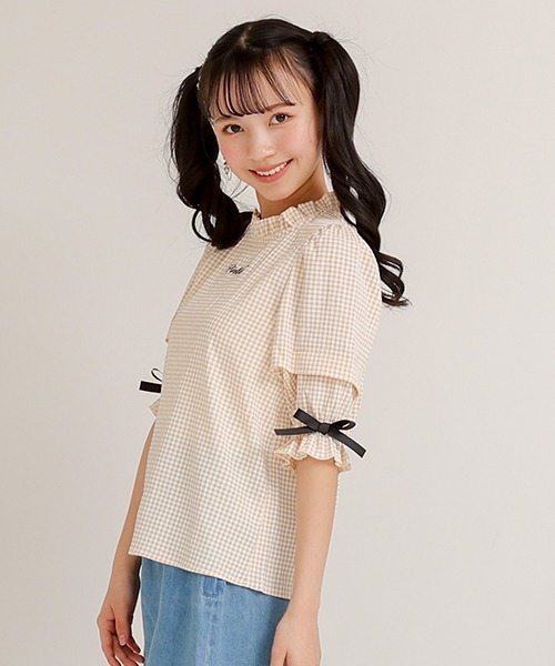 BABY 綿素材 5分袖 懐古ブラウス BABY,THE STARS SHINE BRIGHT La petite Fleur 5分袖ブラウス