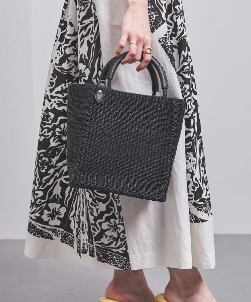 ＜UNITED ARROWS＞2WAY ABA スクエア トートバッグ ボールチェーン トートバッグ ―2WAY―