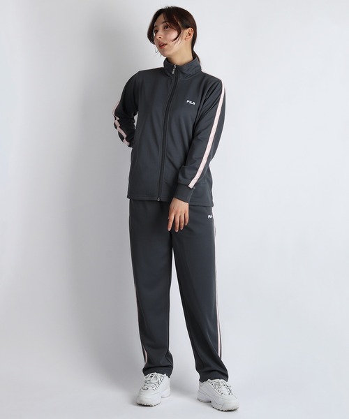 FILA（フィラ） ジャージ スムースジャージ ロゴテープ付きジャージ