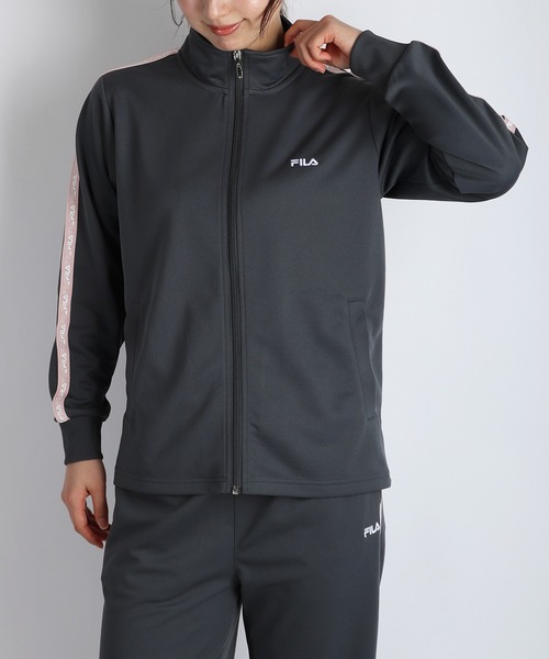 ジャージ FILA スムースジャージ ロゴテープ付きジャージ セットアップ