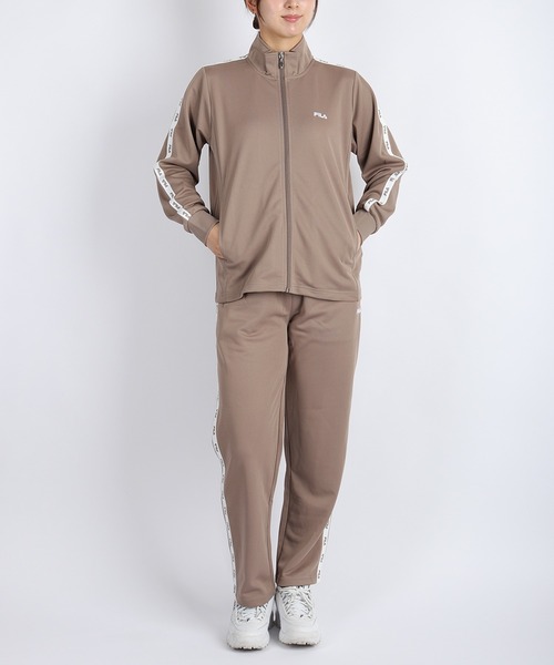 FILA（フィラ） ジャージ スムースジャージ ロゴテープ付きジャージ