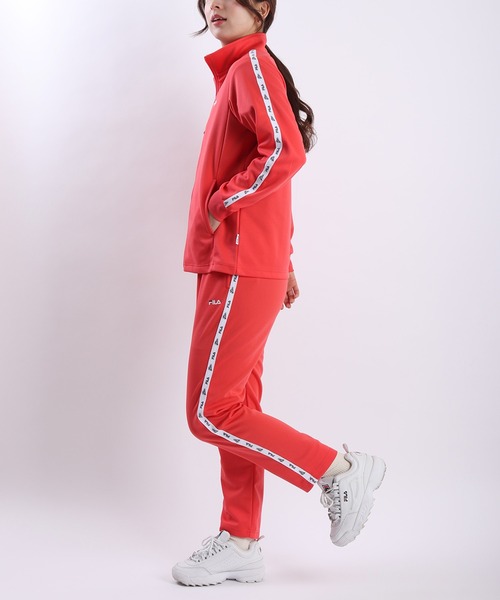 FILA（フィラ） ジャージ スムースジャージ ロゴテープ付きジャージ