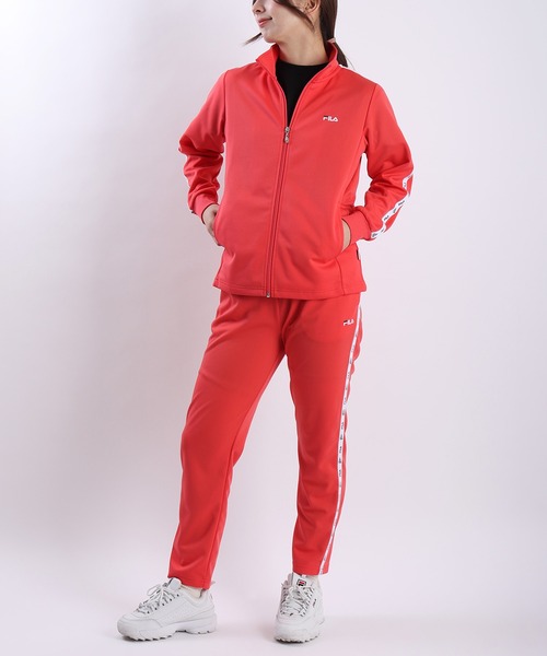 FILA（フィラ） ジャージ スムースジャージ ロゴテープ付きジャージ