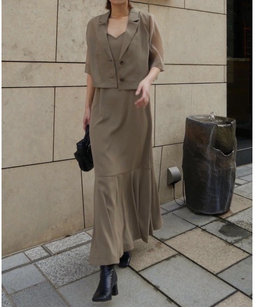 My shawty ドレス sheer jacket set dress : ZOZOTOWN Yahoo!店