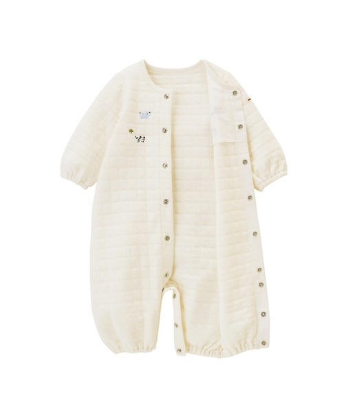 MIKI HOUSE（ミキハウス） ベビー服 ロンパース ニットキルト素材の