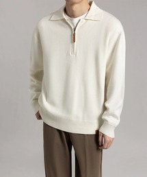LEMAIRE ハーフジップ コットン ニットポロシャツ LEMAIRE - LEMAIRE ハーフジップ コットン ニットポロシャツの通販 by