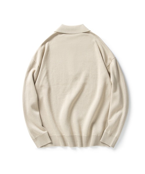 Cloudstyle ポロシャツ 「Cloudstyle」ハーフジップ ニットポロ