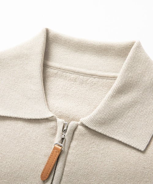 Cloudstyle セーター ニット 「Cloudstyle」ポロネック ハーフジップ