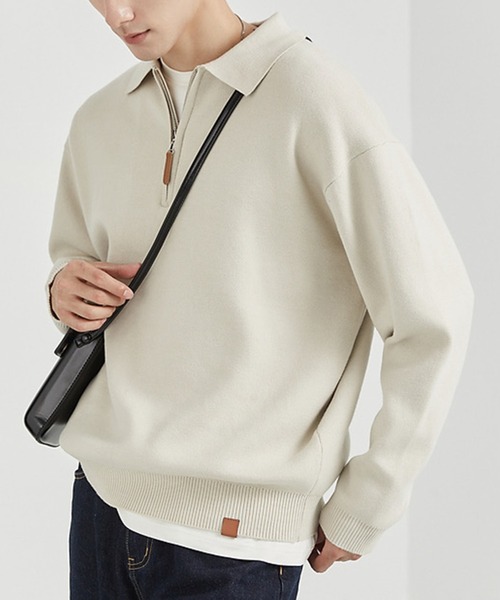 【きりさん専用】Supreme ハーフジップ ポロシャツ ポロニット Supreme - Open Knit Stripe Zip Polo - UG.SHAFT