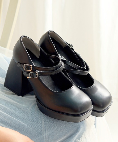 メリーチャン LOVEHUNTER（ラブハンター） パンプス 厚底チャンキーヒールダブル