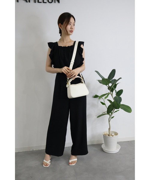 SAISON DE PAPILLON ショルダーバッグ バッグ 牛床革レザー2WAY