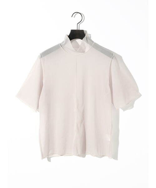 tシャツ MIDIUMISOLID for Ladies メローシアーハイネックスリーブインナー レディース