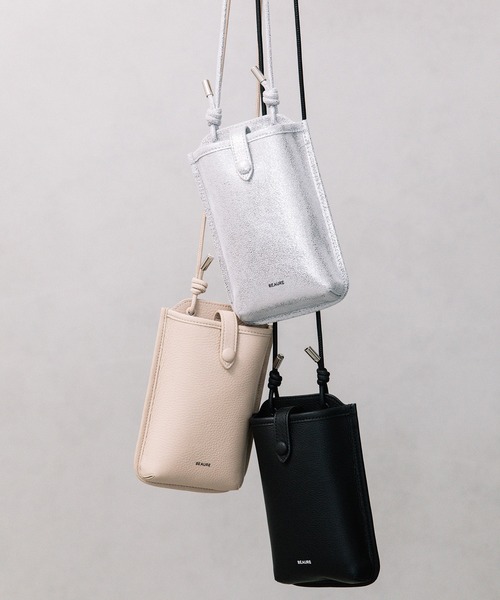 Beau're（ヴュレ） ショルダーバッグ バッグ BEAURE カウレザー くるみ