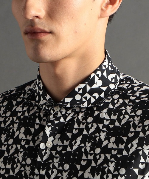 MONSIEUR NICOLE（ムッシュニコル） シャツ グラフィカルプリント
