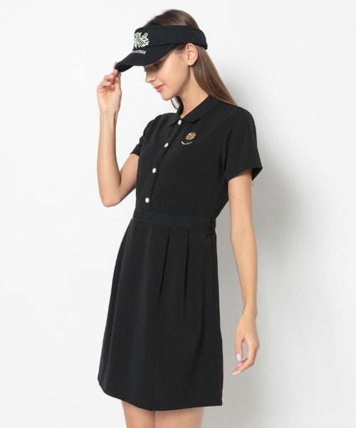 MARK & LONA ブラックポロワンピース MARK&LONA ワンピース Acer Polo Dress | WOMEN : ZOZOTOWN