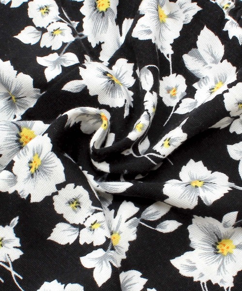 サロペット・オーバーオール・オールインワン Floral Pattern Acetate Rayon Jacquard ZIーON サロペット オーバーオール 花柄オールインワン