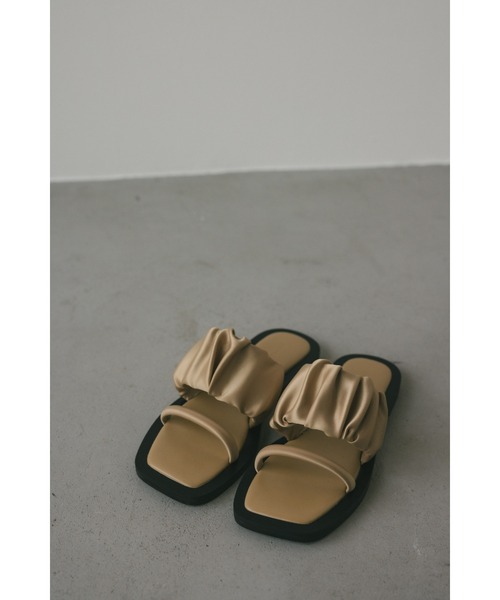 STYLEMIXER（スタイルミキサー） サンダル サテンギャザーサンダル