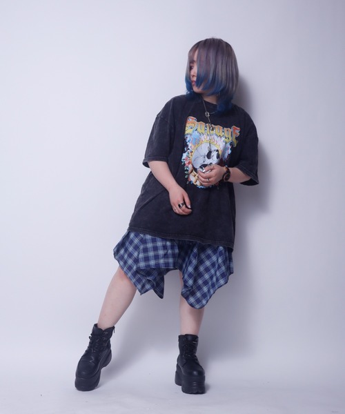 Bling Leads スカート Z)「BLINGLEADS」腰巻きシャツ風スカート
