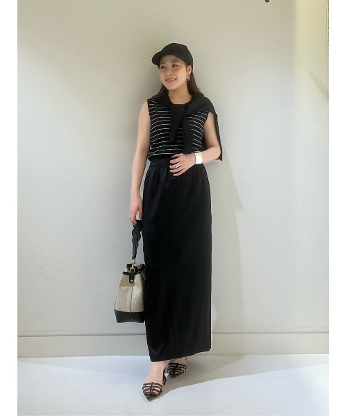 allureville サテンイージースカートブラック　1 allureville スカート サテンイージースカート : ZOZOTOWN Yahoo