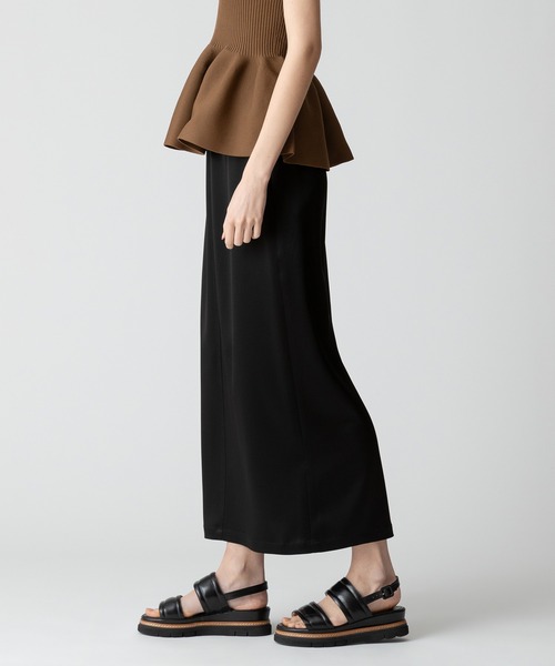 allureville サテンイージースカートブラック　1 allureville｜サテンイージースカート | Rakuten Fashion(楽天