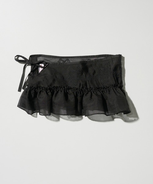 SCULPTOR⁄スカルプター】 Peekaboo Micro Sheer Skirt：スカート（ミニ