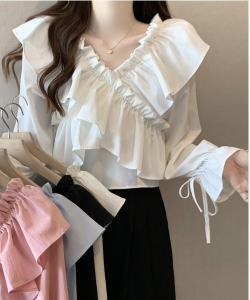 tシャツ クロスフリル トップス レディース : ZOZOTOWN Yahoo!店