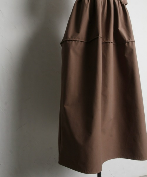 ADORE セットアップ風ワンピース　ドッキングワンピース　コクーン　グレー M ADORE セットアップ風ワンピース ドッキングワンピース コクーン