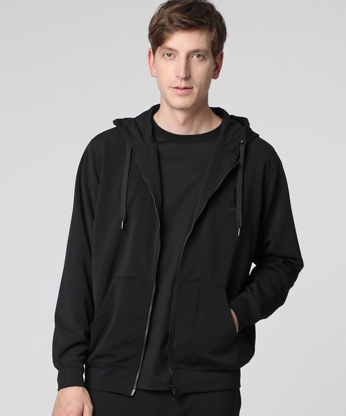 新品　Psycho Bunny ダンボールニット ジップパーカ Psycho Bunny パーカー ビッグシルエットロゴ ダンボールニット ジップ