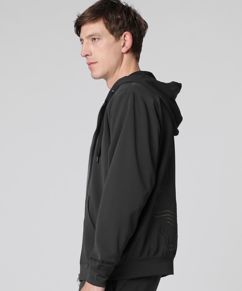 Psycho Bunny パーカー ビッグシルエットロゴ ダンボールニット ジップ