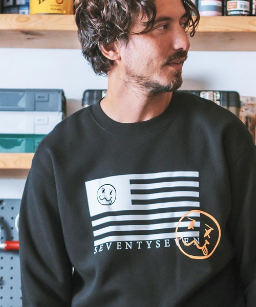 seventy seven トレーナー スウェット msw1514- middle onz sweat