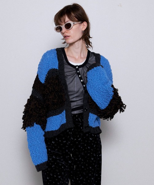 MAISON SPECIAL（メゾンスペシャル） カーディガン Multi Fringe