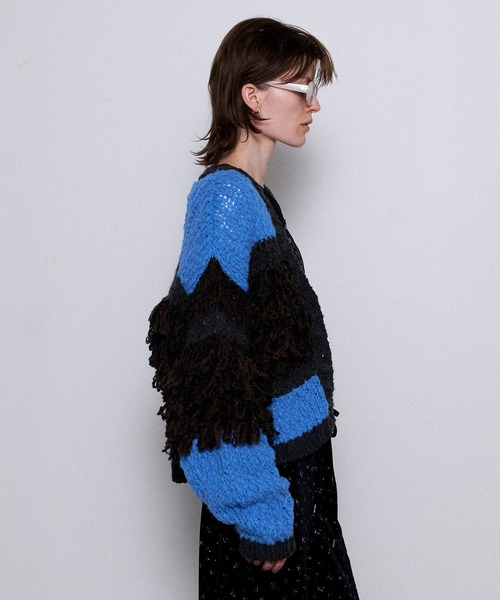 maisonspecial フリンジカーディガン MAISON SPECIAL（メゾンスペシャル） カーディガン Multi Fringe