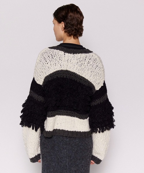 MAISON SPECIAL（メゾンスペシャル） カーディガン Multi Fringe