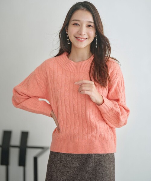 ANY SIS（エニィスィス） ニット セーター 「洗える」ケーブルAir