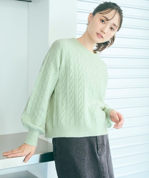 ANY SIS（エニィスィス） ニット セーター 「洗える」ケーブルAir