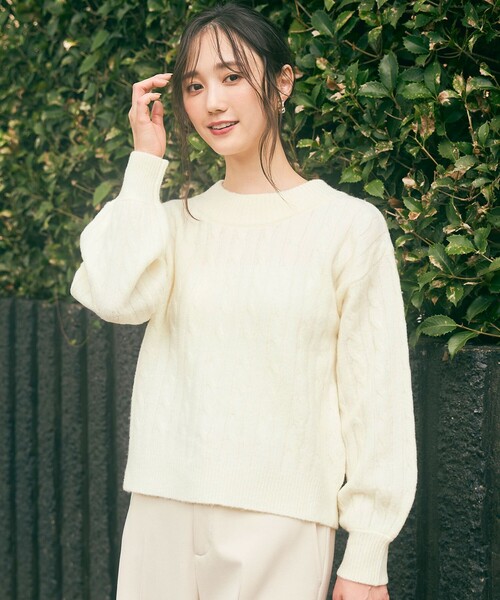 ANY SIS（エニィスィス） ニット セーター 「洗える」ケーブルAir