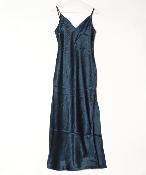 ALLSAINTS ワンピース NEO 2-IN 1 SLIM FIT MIDI SLIP DRESS