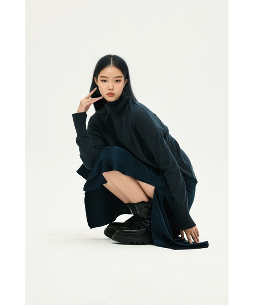 ALLSAINTS（オールセインツ） ワンピース NEO 2-IN 1 SLIM FIT MIDI