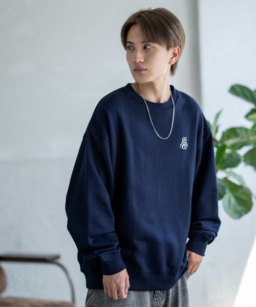スウェットトレーナー sideway stance 店舗 SIDEWAY STANCE ハーフジップ スウェット トレーナー