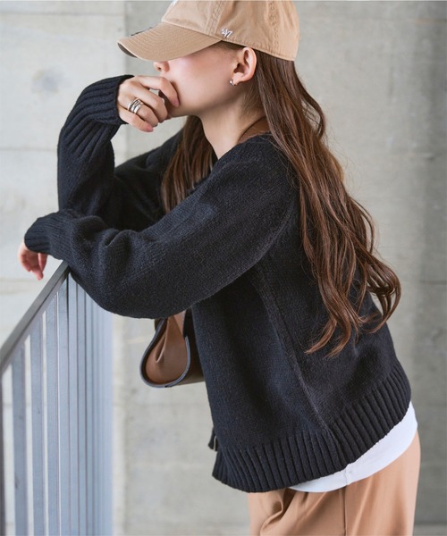 NICENESS POTTER グレー Mカーディガン クラフトスタンダードブティック CRAFT STANDARD BOUTIQUE 2WAY