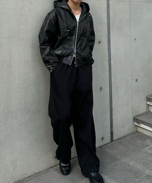 chikashitsu + スウェット　セットアップ　ブラック Chikashitsu+ スウェットパンツ ジャージ 「Chikashitsu +