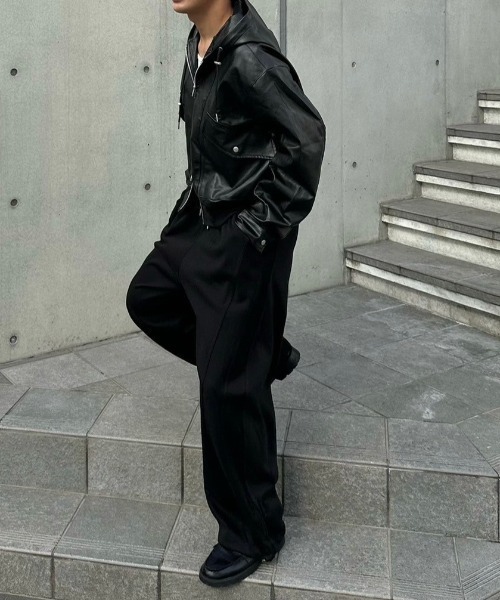 chikashitsu + スウェット　セットアップ　ブラック Chikashitsu+ スウェットパンツ ジャージ 「Chikashitsu +