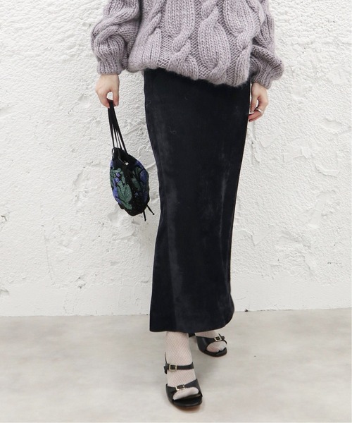 EDIT.FOR LULU ベルベットマキシスカート エディットフォールル 34 