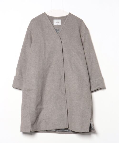 【JOURNAL STANDARD relume】グレー ノーカラー コート M JOURNAL STANDARD relume（ジャーナルスタンダード レリューム） ノー